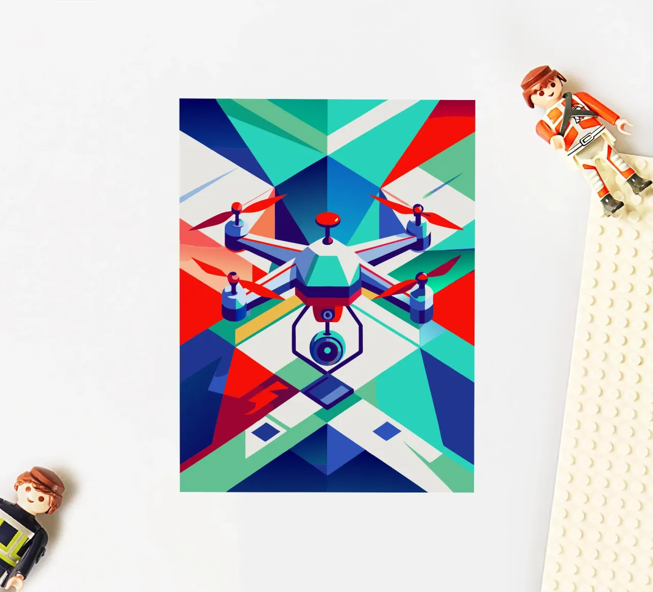 drone vector sticker by Elfath