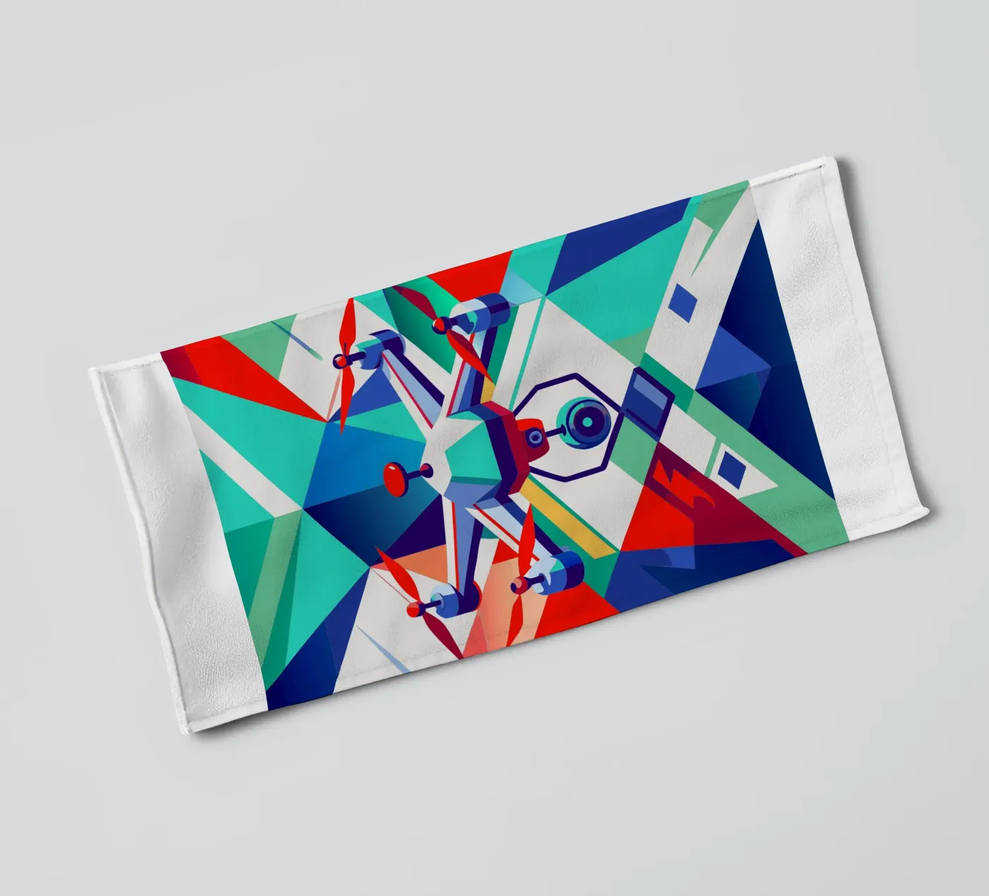 drone vector towel by Elfath