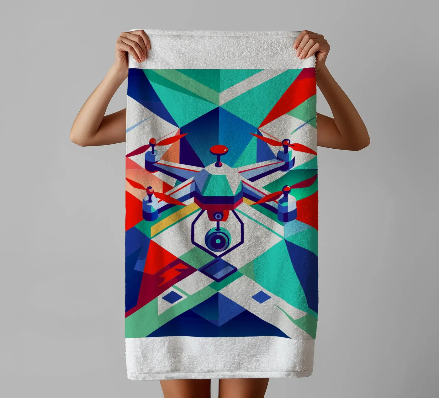 drone vector towel by Elfath