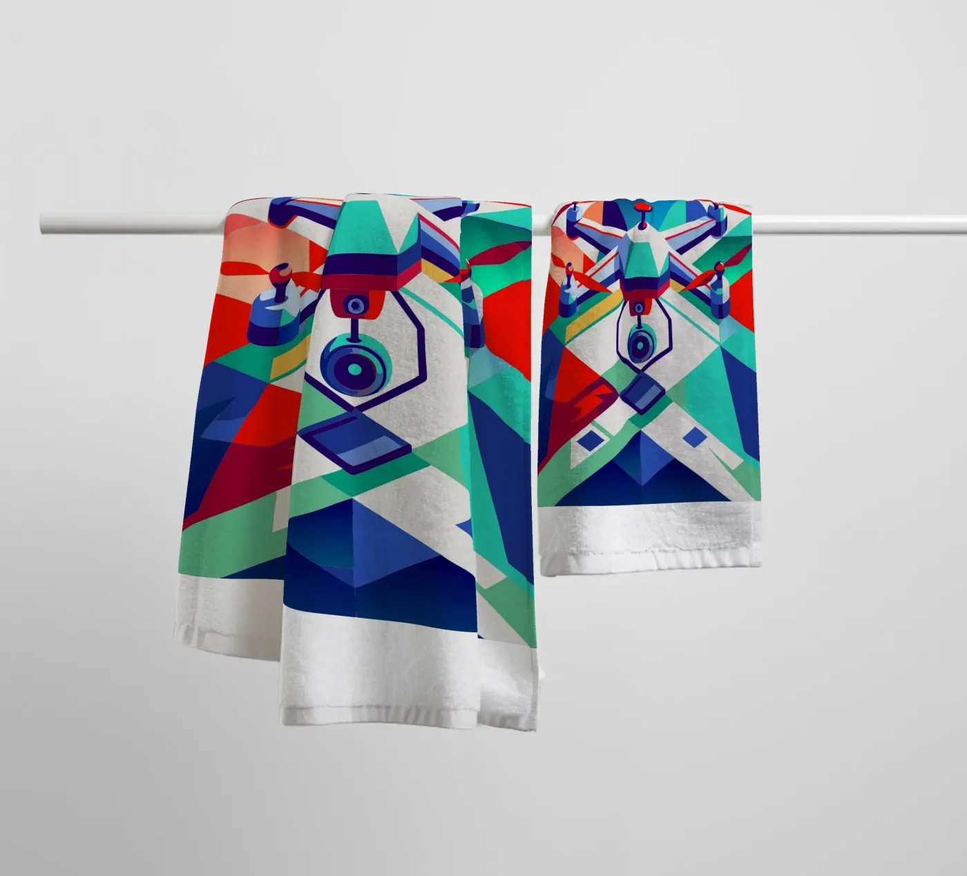 drone vector towel by Elfath