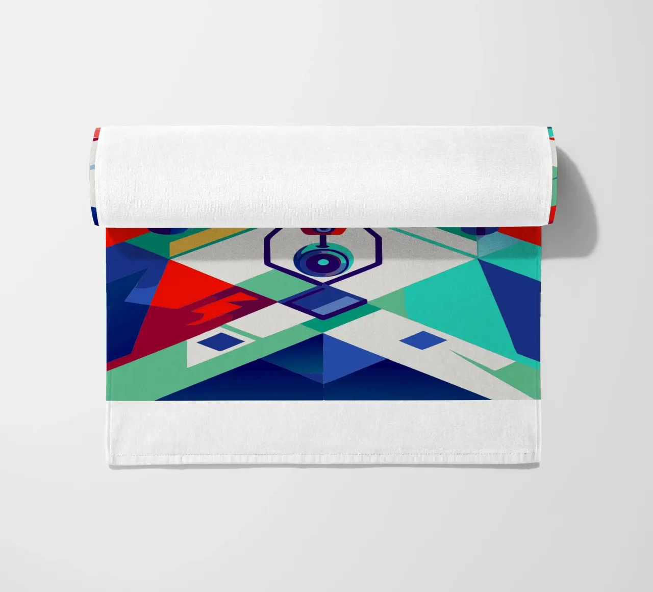drone vector beach towel by Elfath