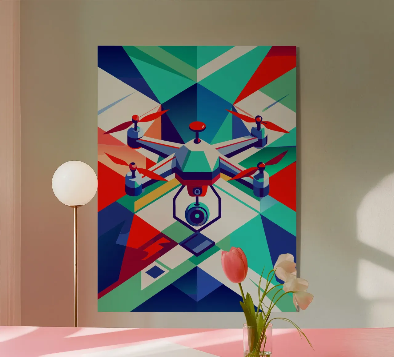 drone vector acryl van Elfath