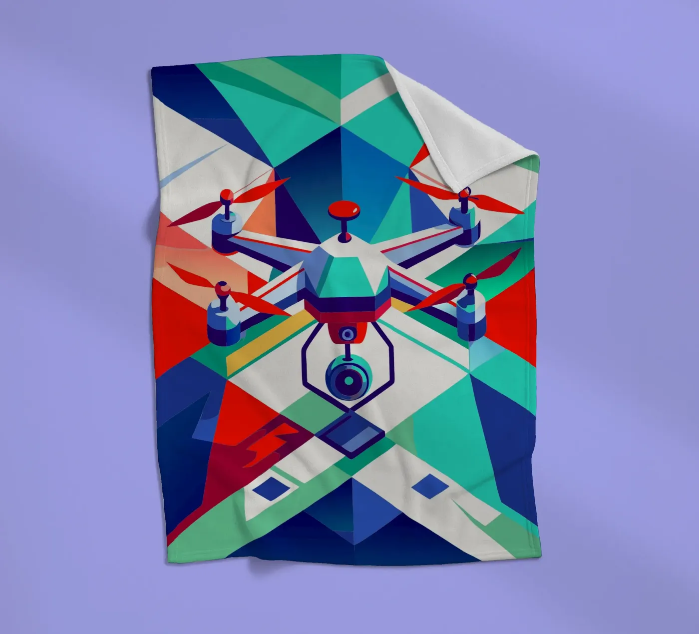 drone vectoriel plaid polaire de Elfath