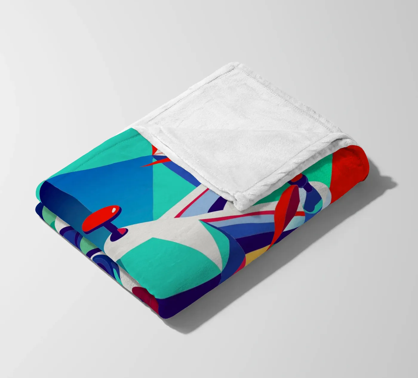 drone vector fleece blanket by Elfath