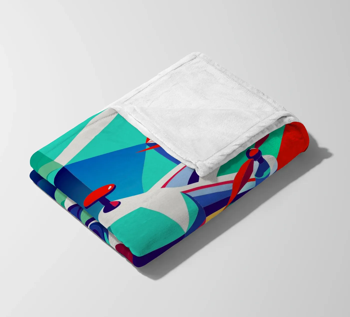 drone vector fleece blanket by Elfath