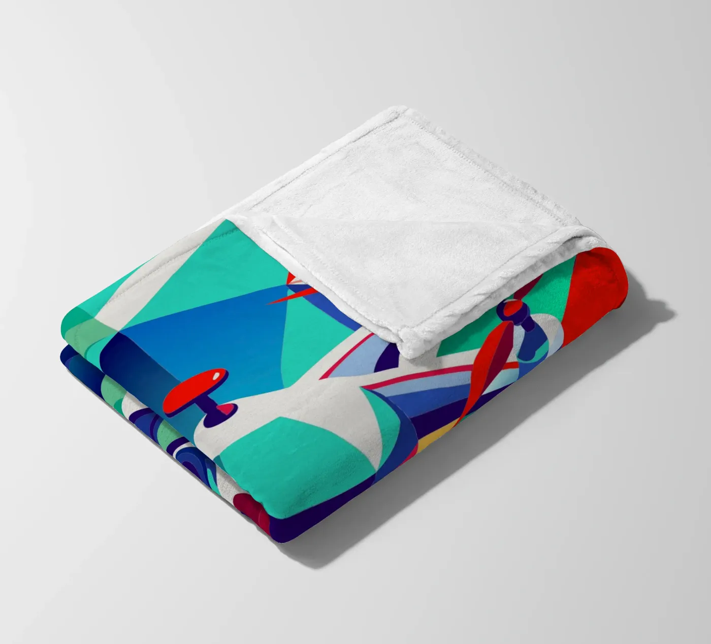 drone vector fleece blanket by Elfath