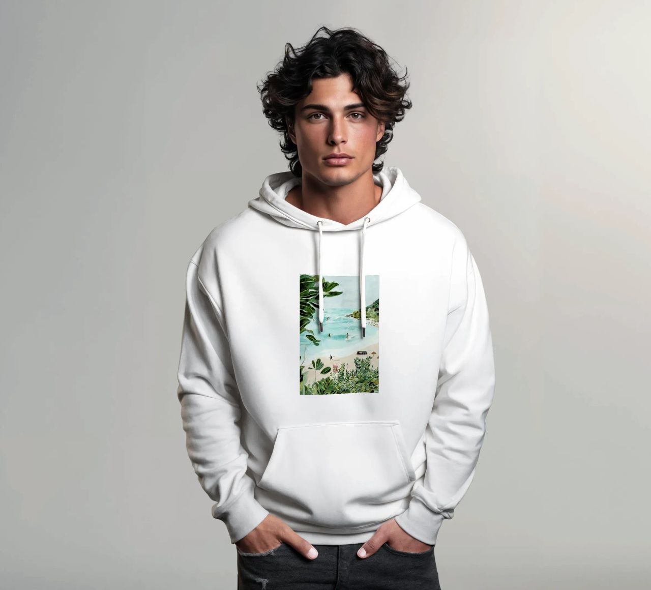 Sunny Beach felpa con cappuccio da Isabelle Vandeplassche