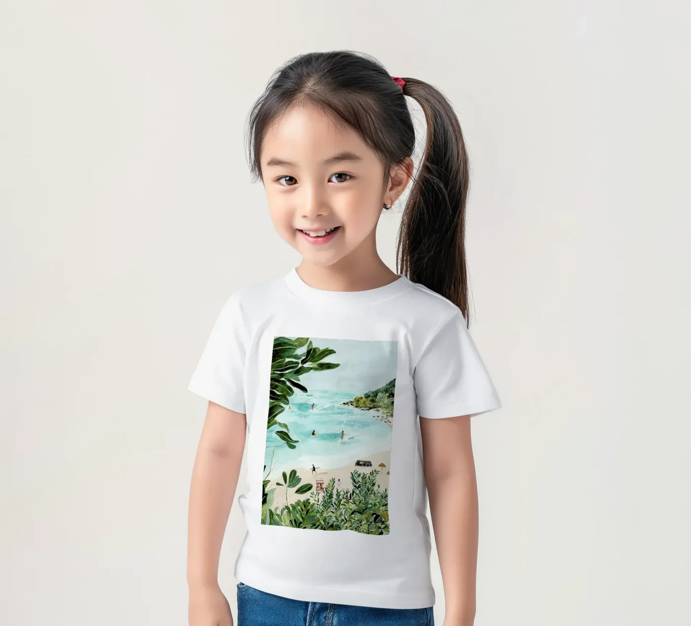Sunny Beach t-shirt bambini da Isabelle Vandeplassche