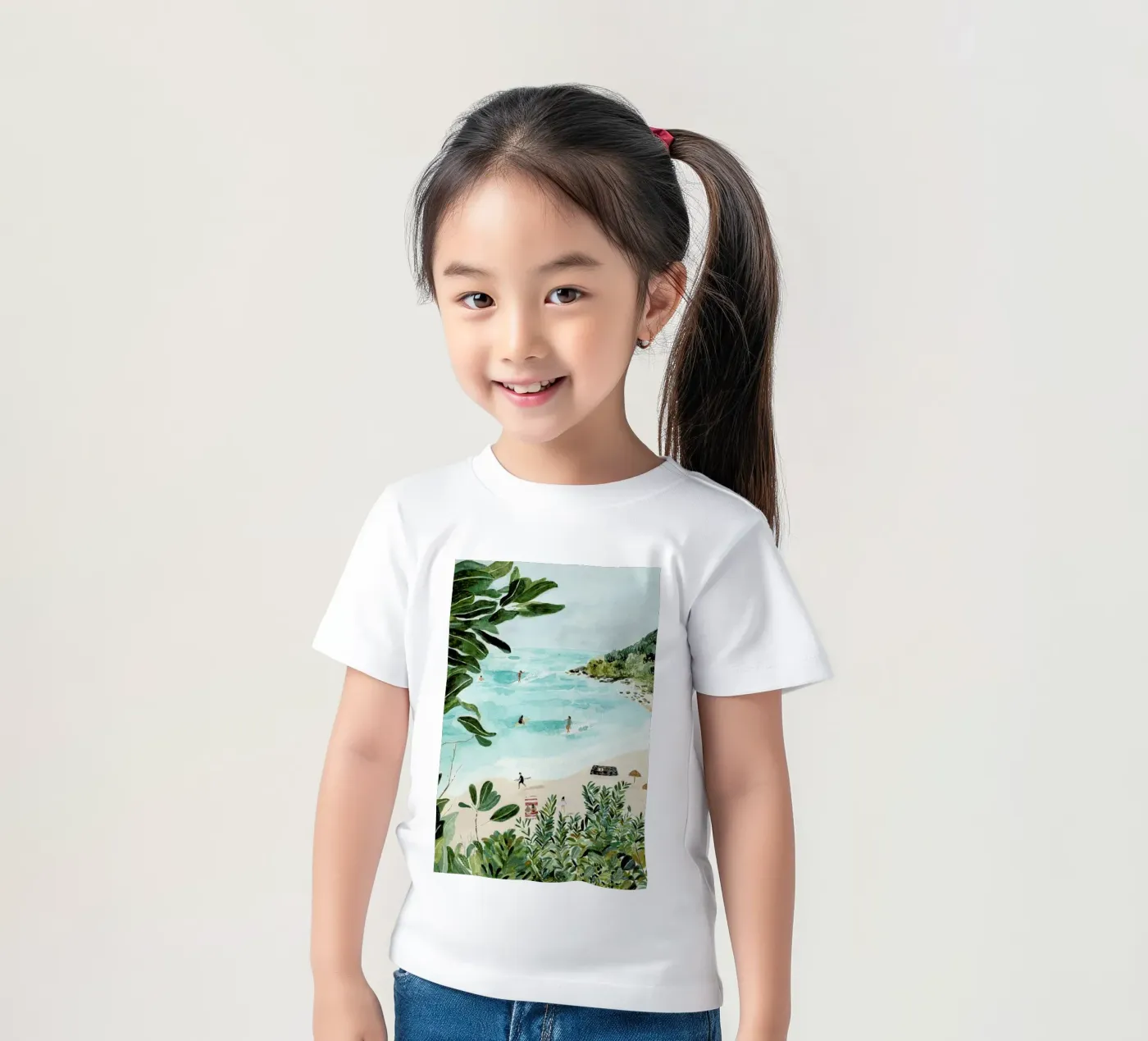 Sunny Beach t-shirt bambini da Isabelle Vandeplassche