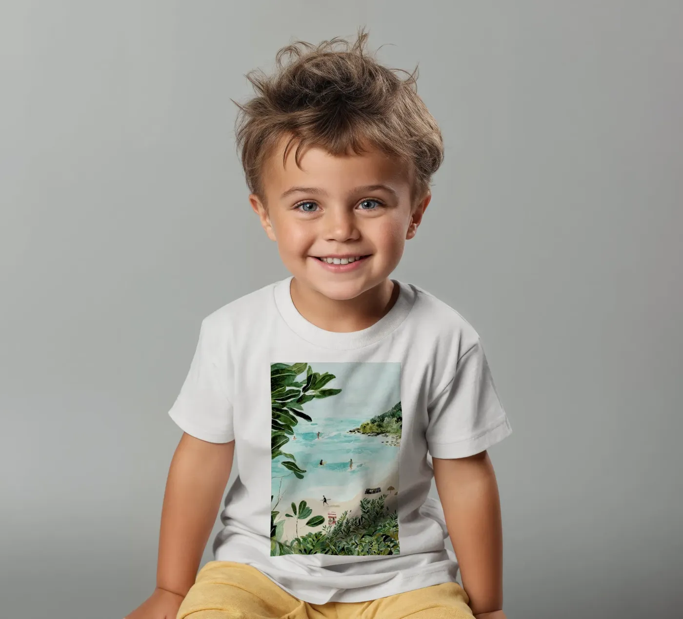 Sunny Beach t-shirt bambini da Isabelle Vandeplassche