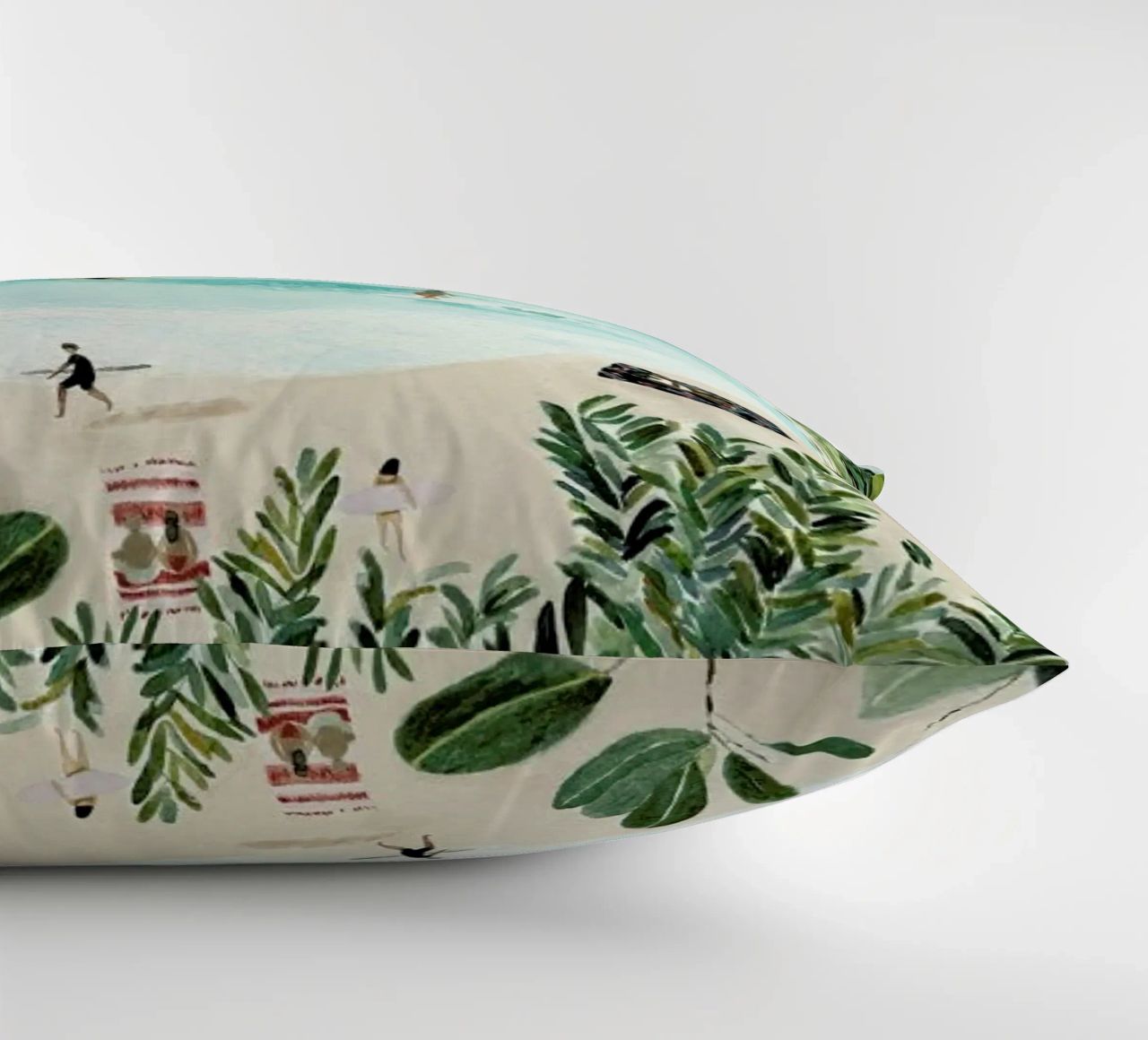 Sunny Beach decorative cushion by Isabelle Vandeplassche