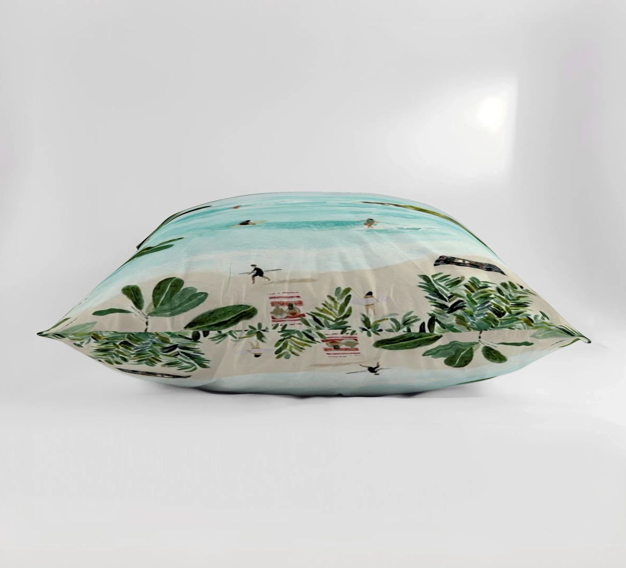 Sunny Beach decorative cushion by Isabelle Vandeplassche