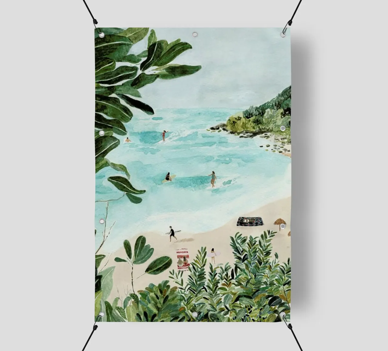 Sunny Beach pvc cover by Isabelle Vandeplassche
