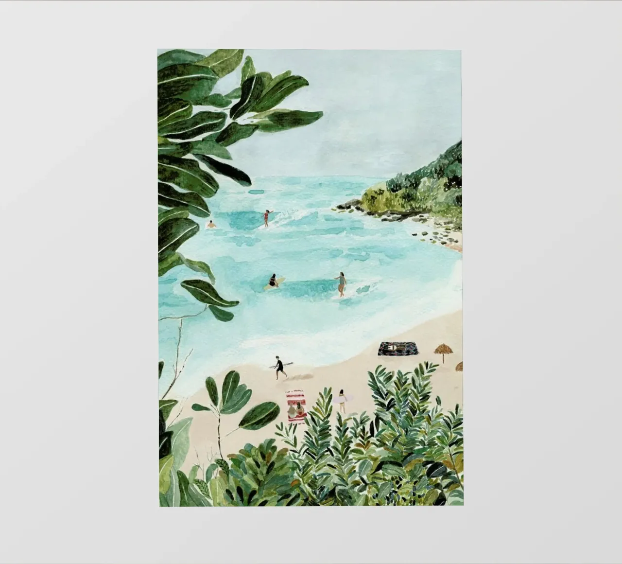 Sunny Beach pvc cover by Isabelle Vandeplassche