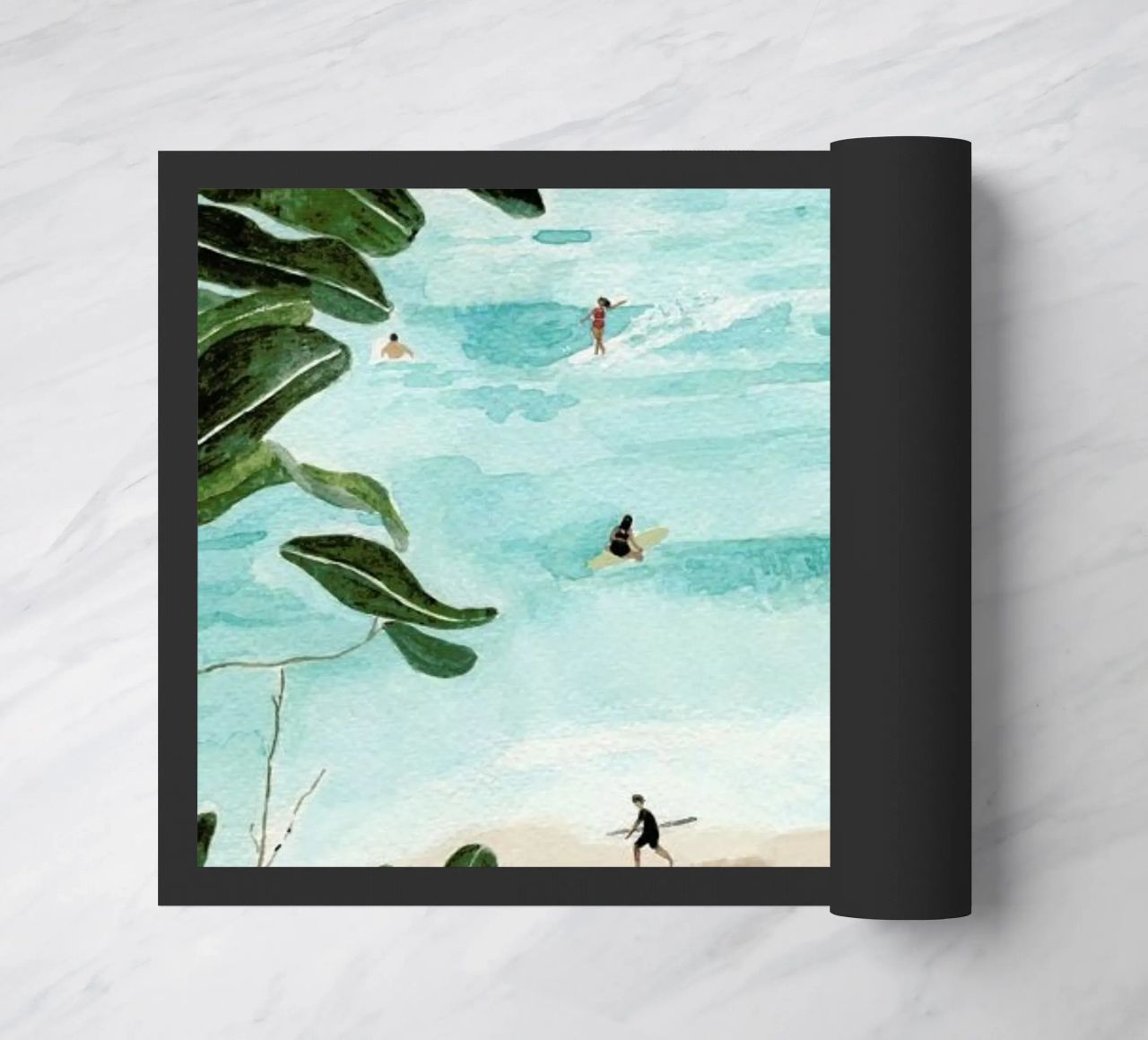 Sunny Beach doormat by Isabelle Vandeplassche