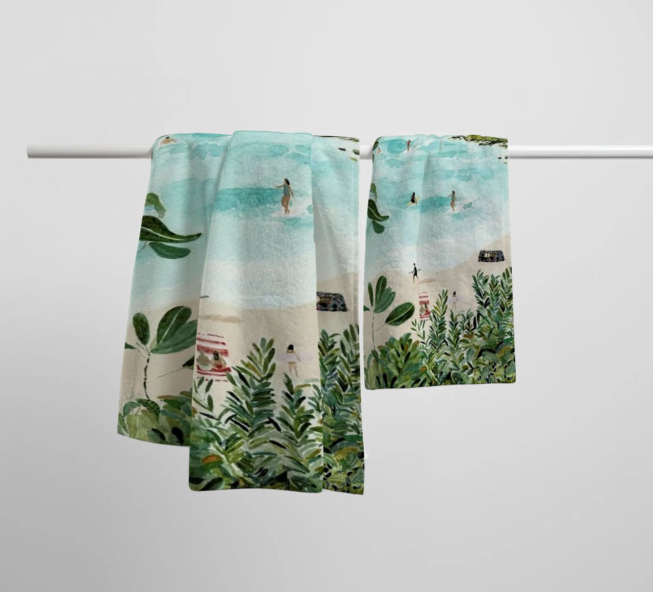 Sunny Beach towel by Isabelle Vandeplassche