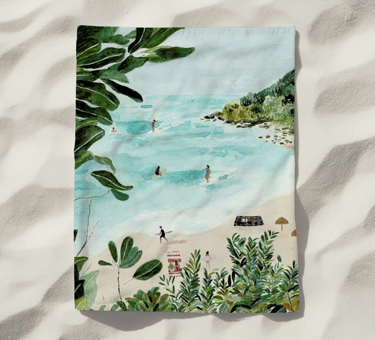 Sunny Beach serviette de plage de Isabelle Vandeplassche
