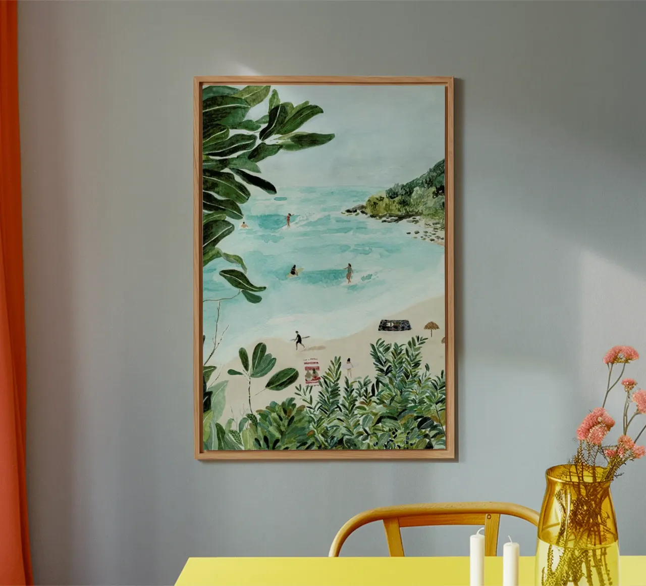 Sunny Beach alu-dibond by Isabelle Vandeplassche