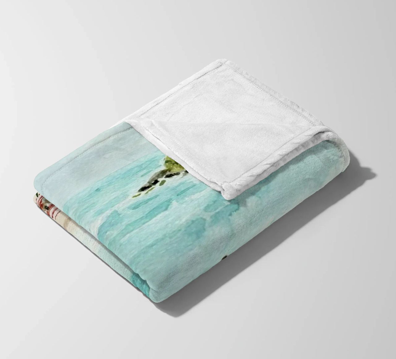 Sunny Beach fleece blanket by Isabelle Vandeplassche