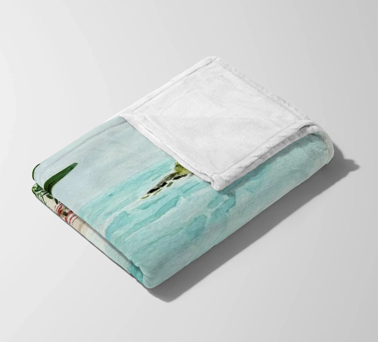 Sunny Beach fleece blanket by Isabelle Vandeplassche