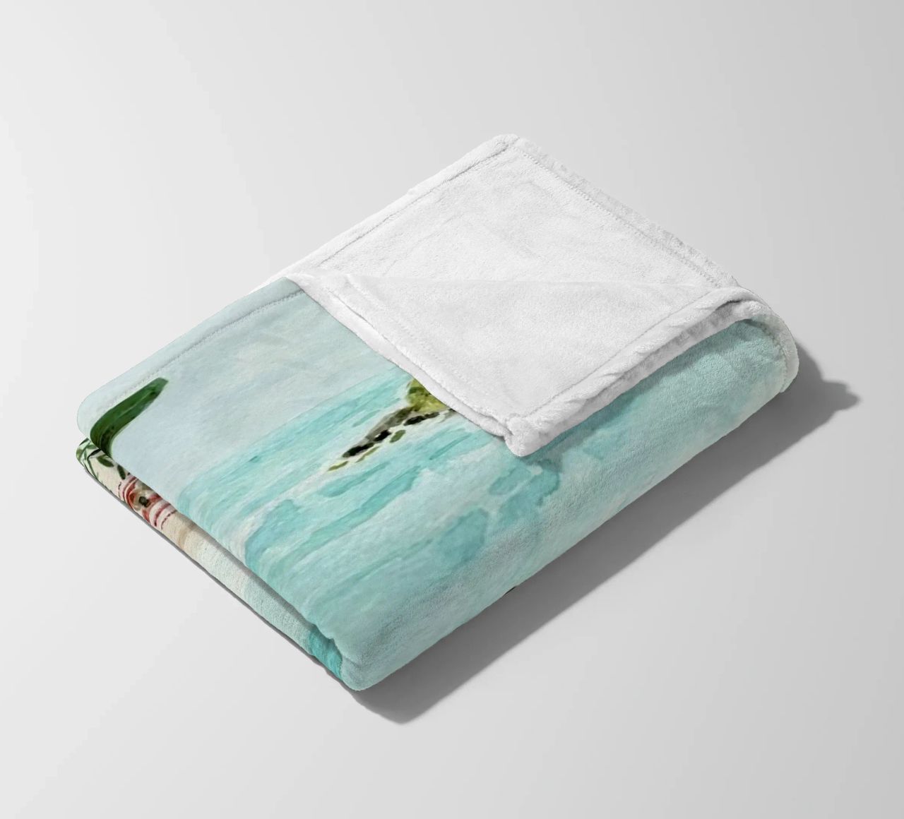 Sunny Beach fleece blanket by Isabelle Vandeplassche