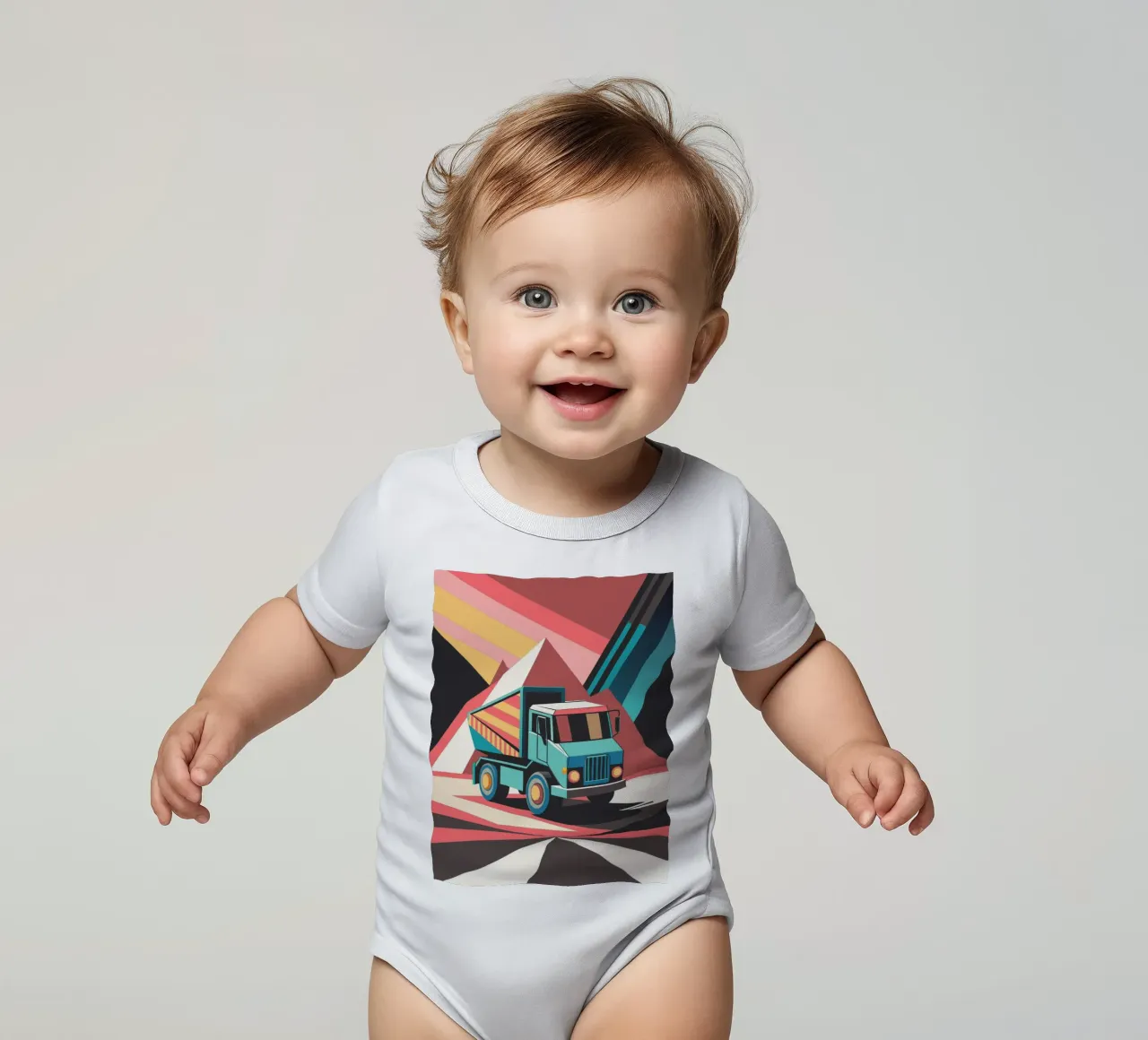 kipplaster vektor Kurzarm Babybody von Elfath