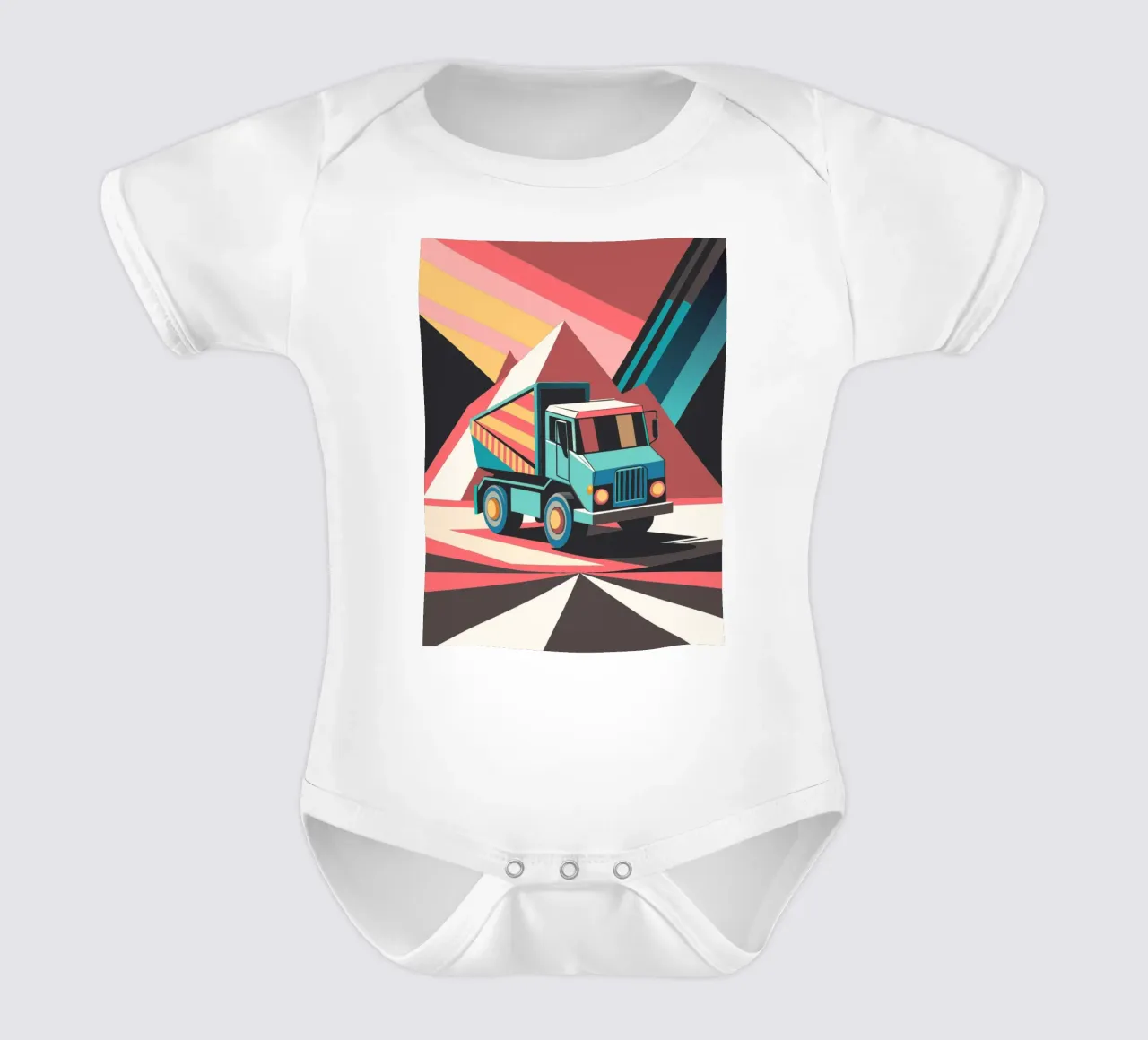 kipplaster vektor Kurzarm Babybody von Elfath