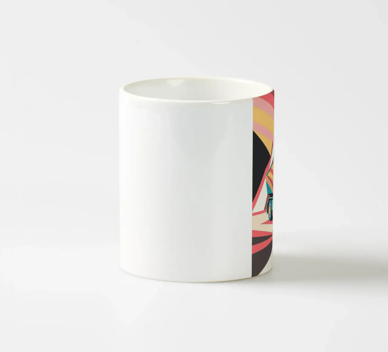 vettore camioncino ribaltabile tazza in ceramica da Elfath