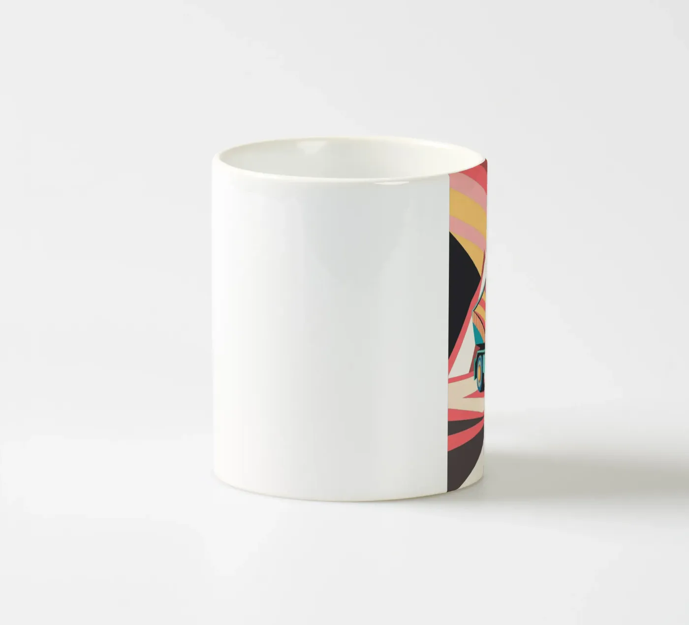 dump truck vector ceramic mug by Elfath