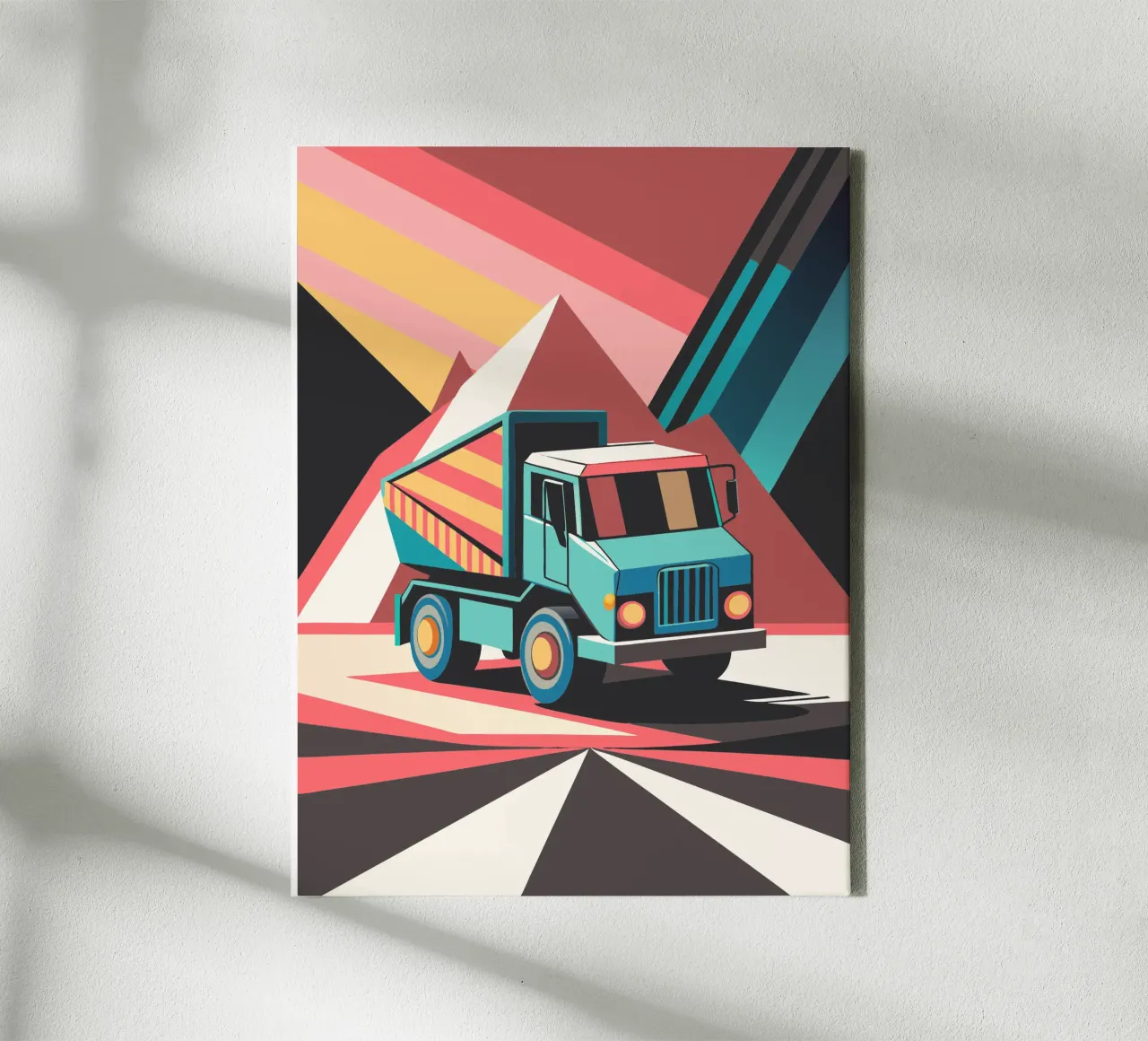 dump truck vector canvas by Elfath