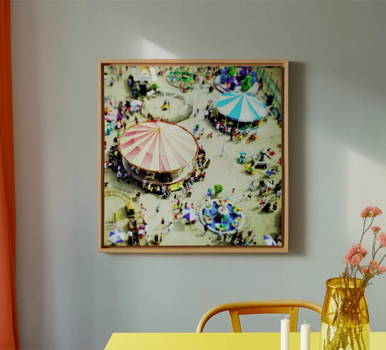 Carnivale canvas with Floater frame by Mina Teslaru