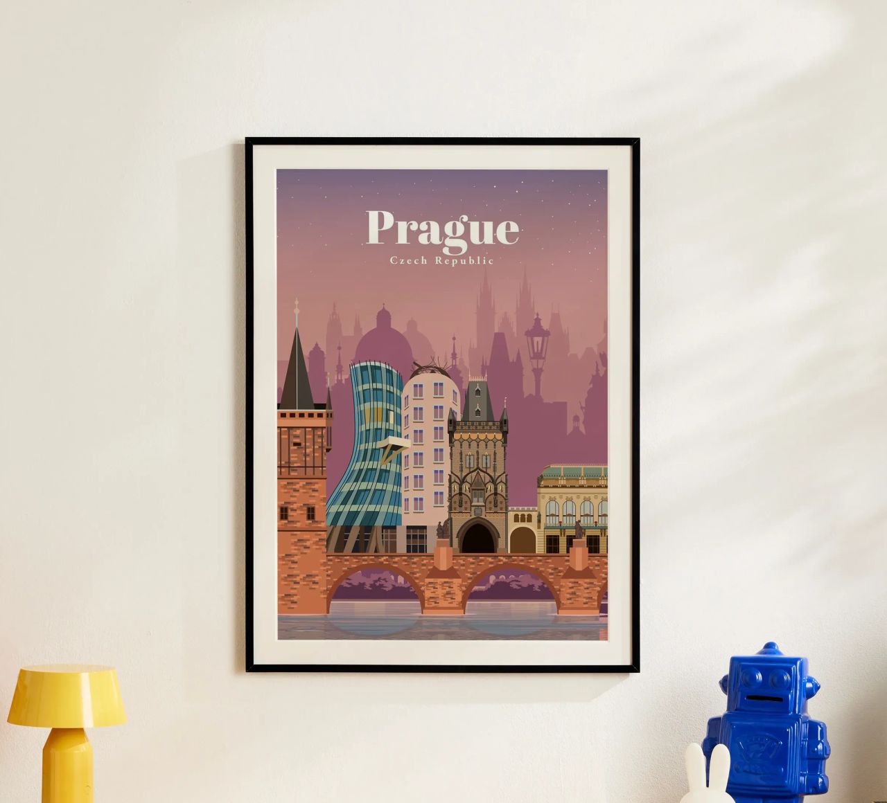 Voyage à Prague poster de David A Ray
