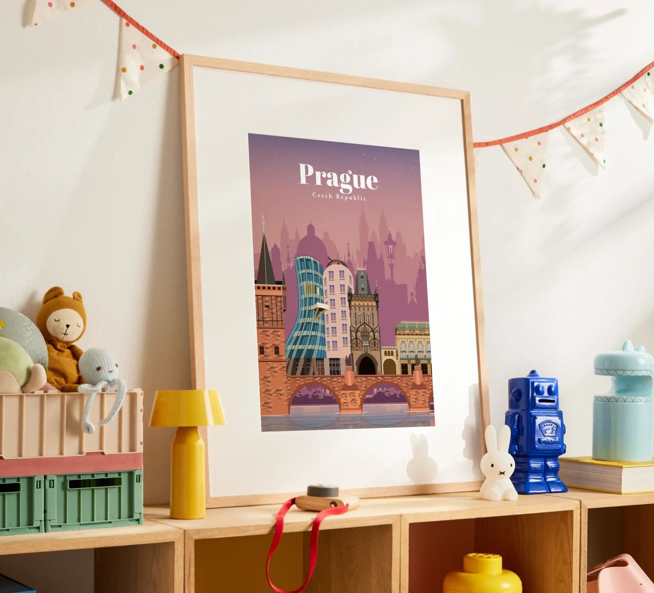 Voyage à Prague poster de David A Ray