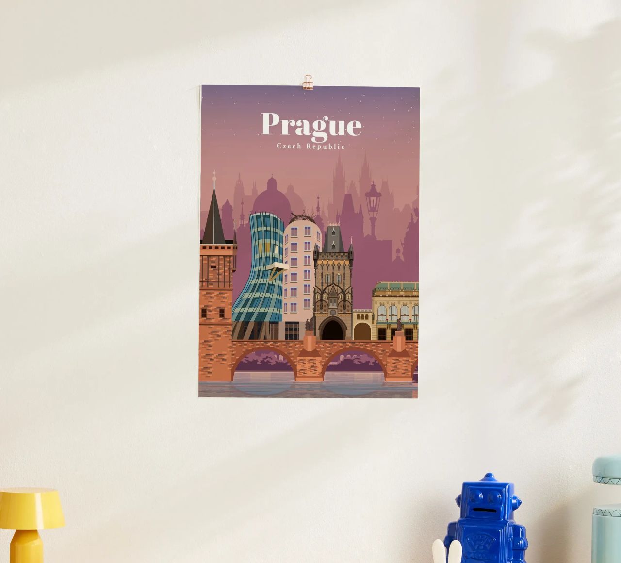 Voyage à Prague poster de David A Ray