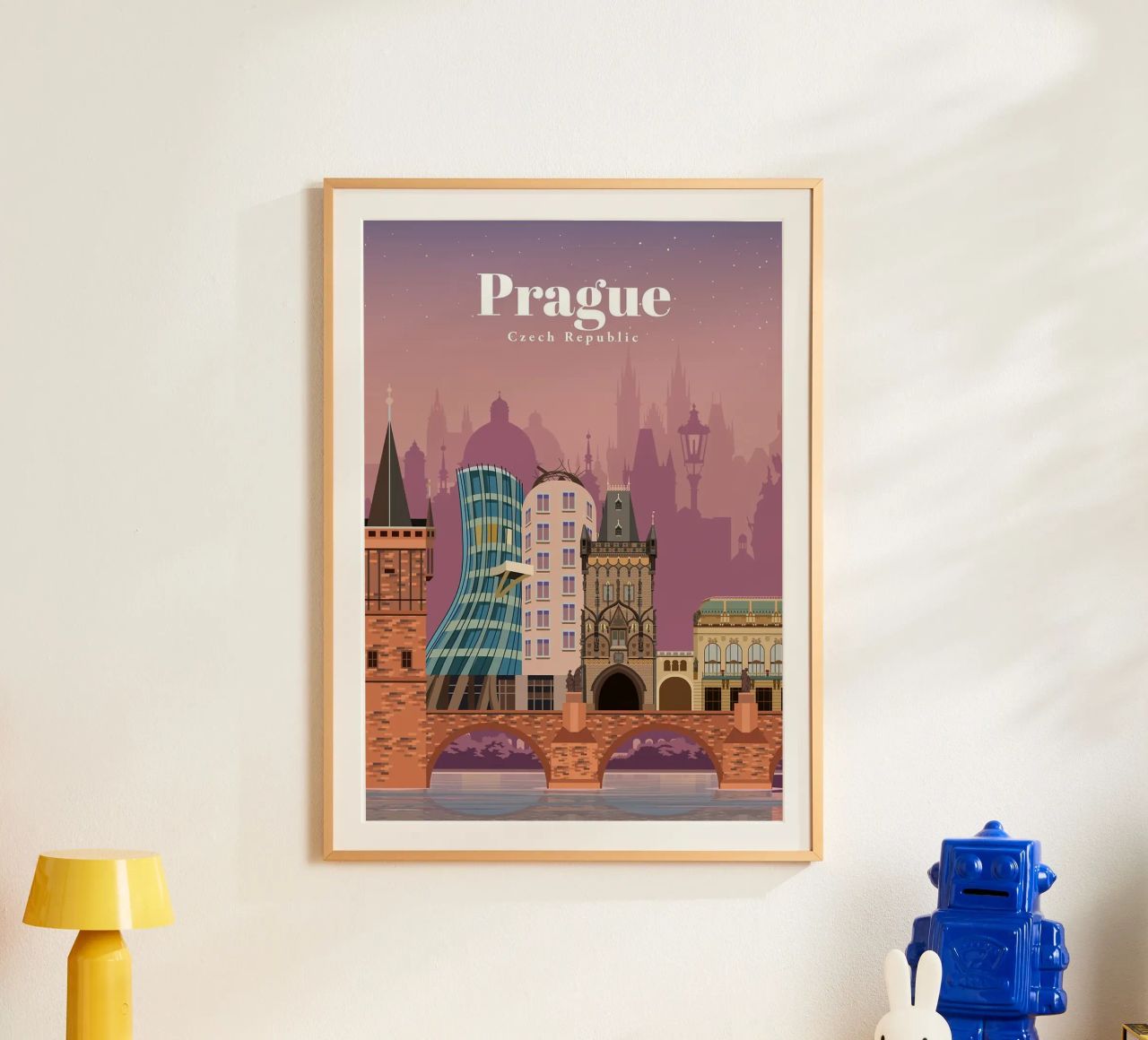 Voyage à Prague poster de David A Ray