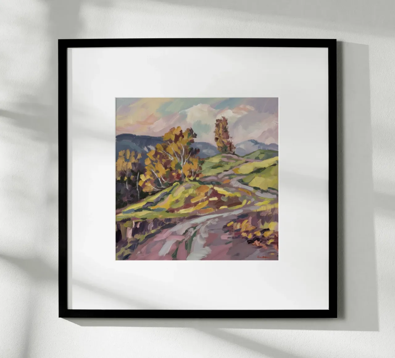 Die Umarmung der Herbststraße Hahnemühle von Radiance Landscape