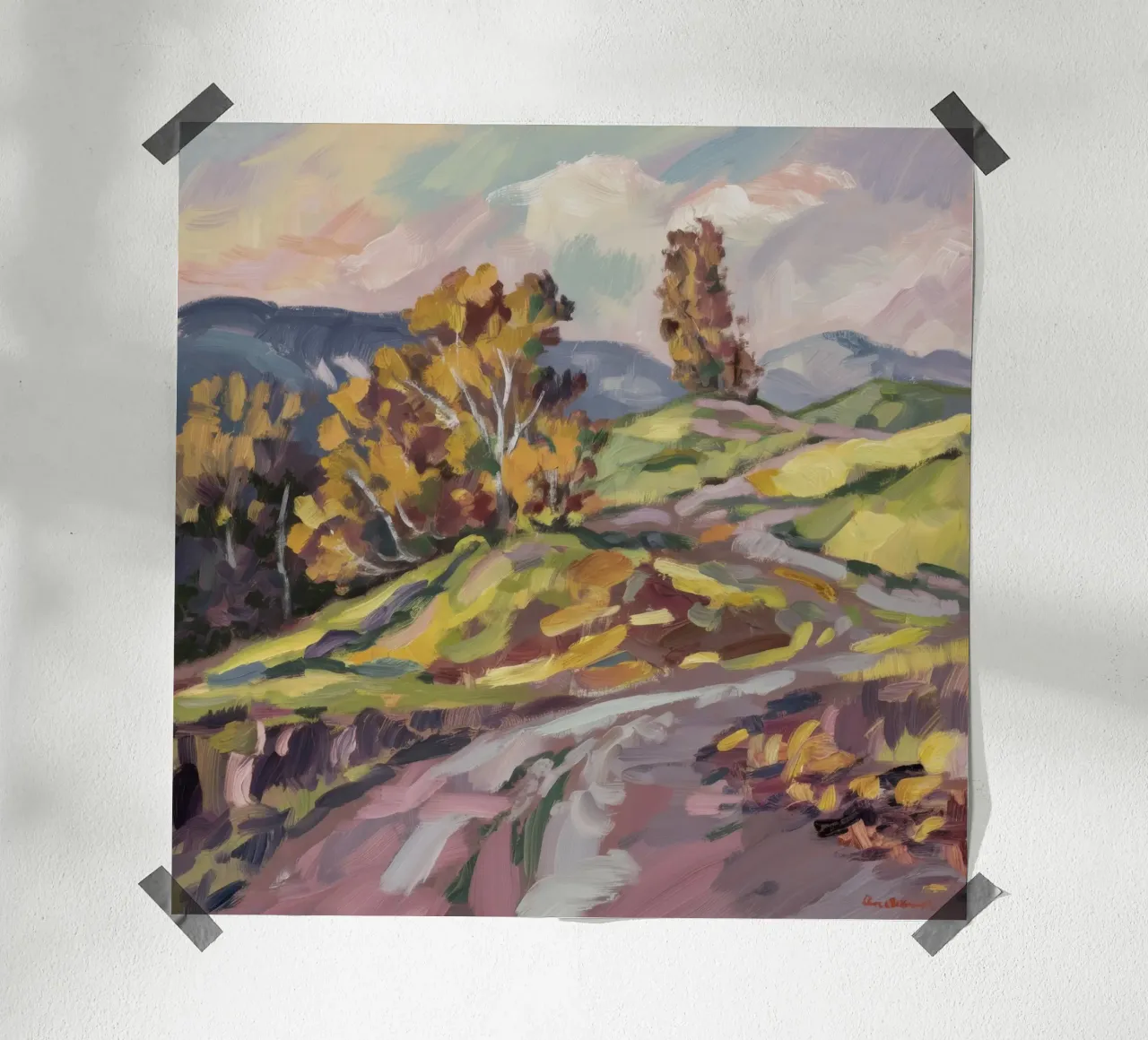 Die Umarmung der Herbststraße Hahnemühle von Radiance Landscape