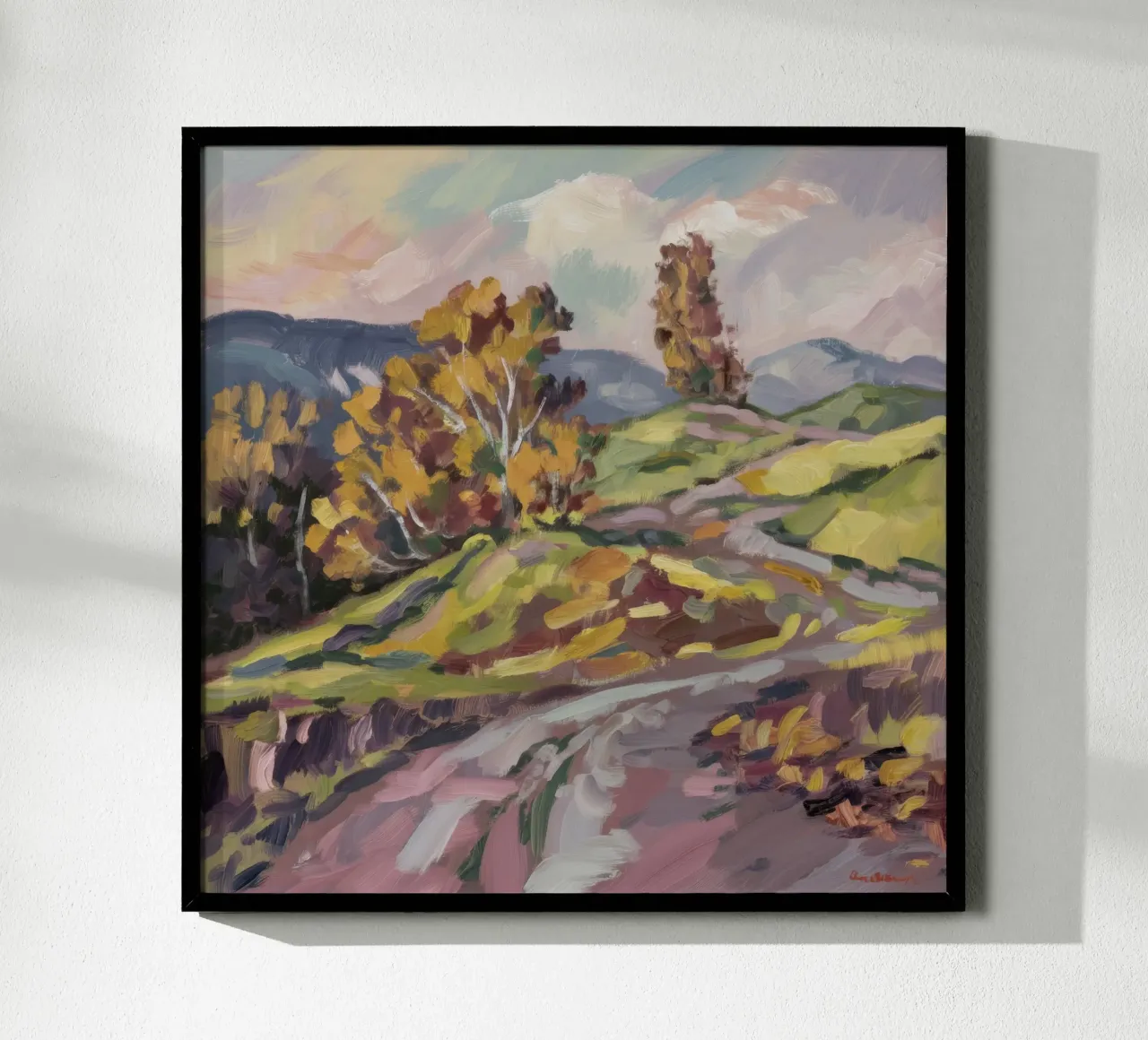 Die Umarmung der Herbststraße Hahnemühle von Radiance Landscape