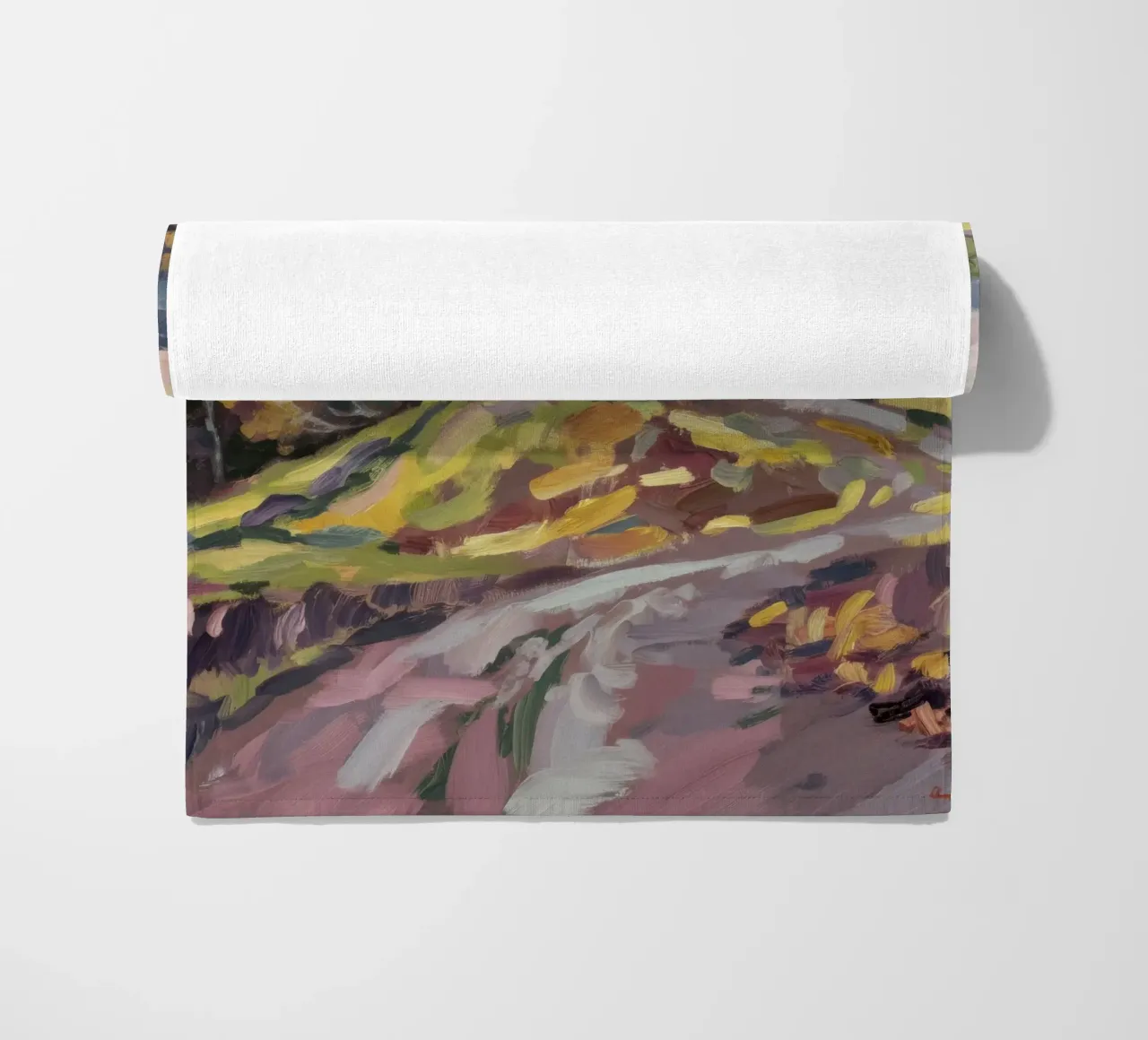 L'abbraccio di Autumn Road telo mare da Radiance Landscape