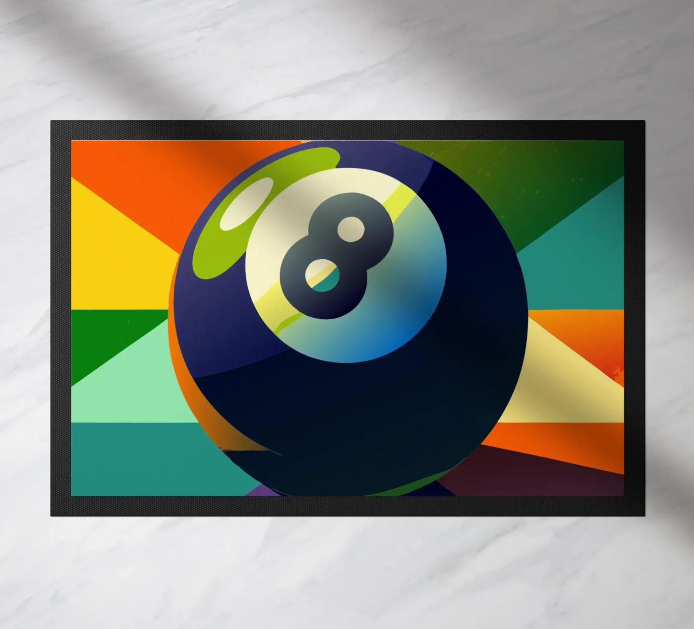 eight ball doormat by Elfath