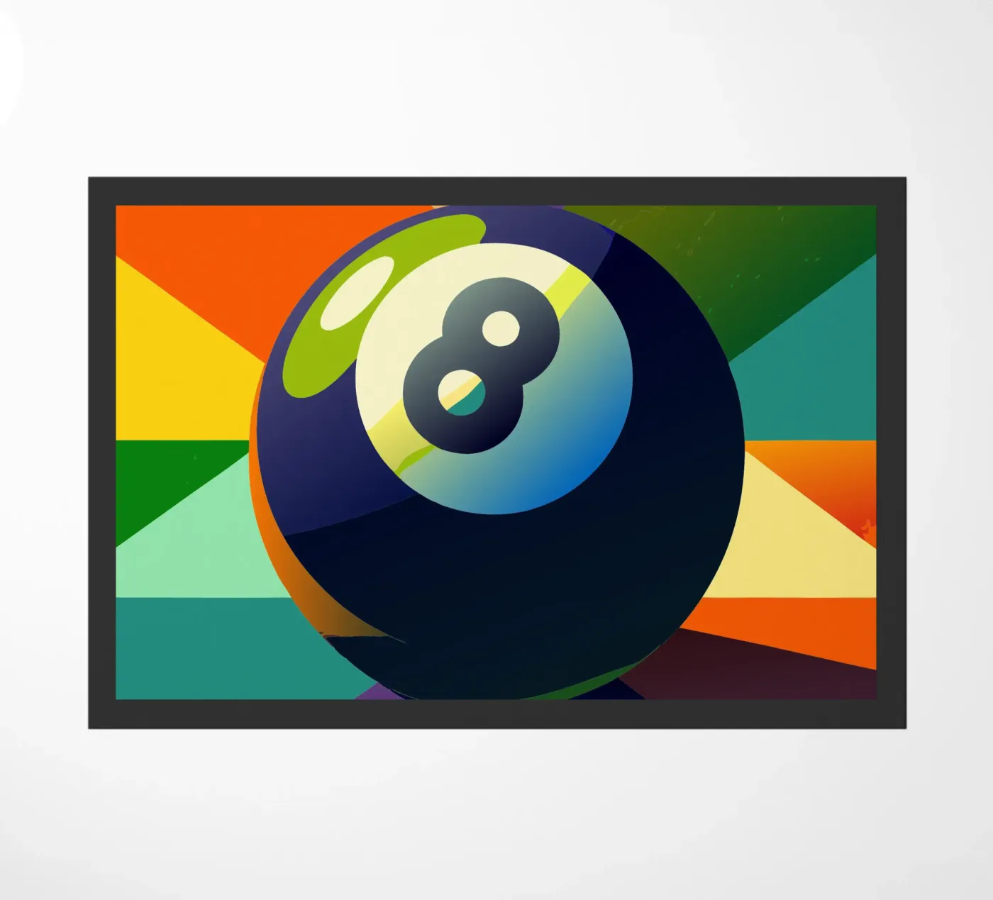 eight ball doormat by Elfath
