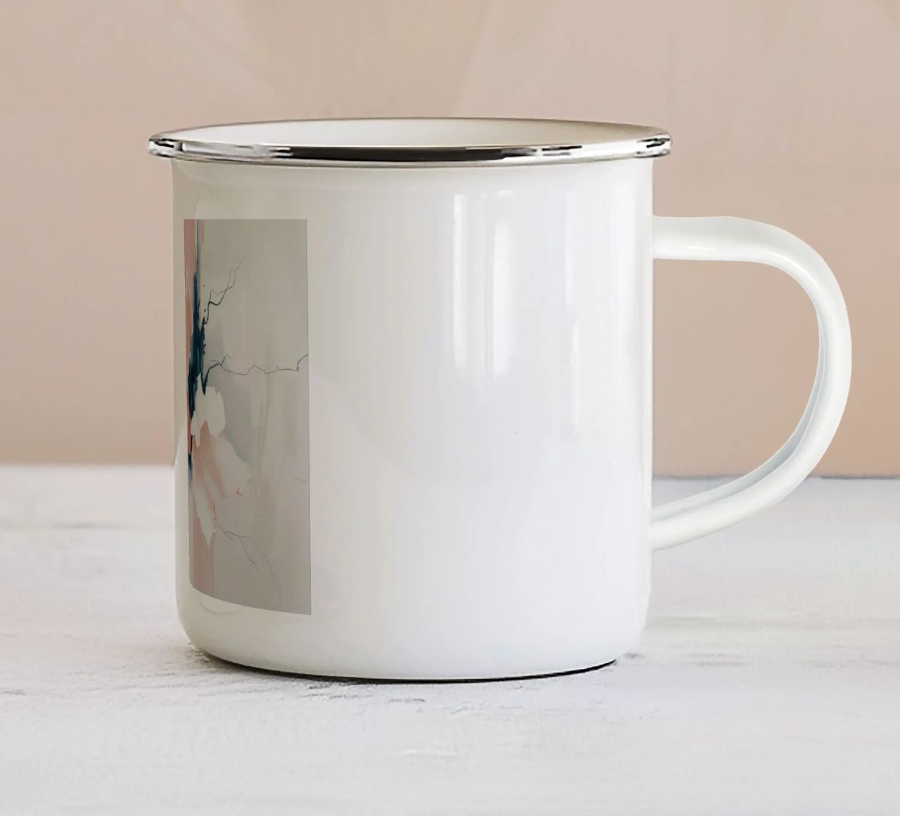 L'âme en fleur dévoilée mug en émail de Dream Spectrum