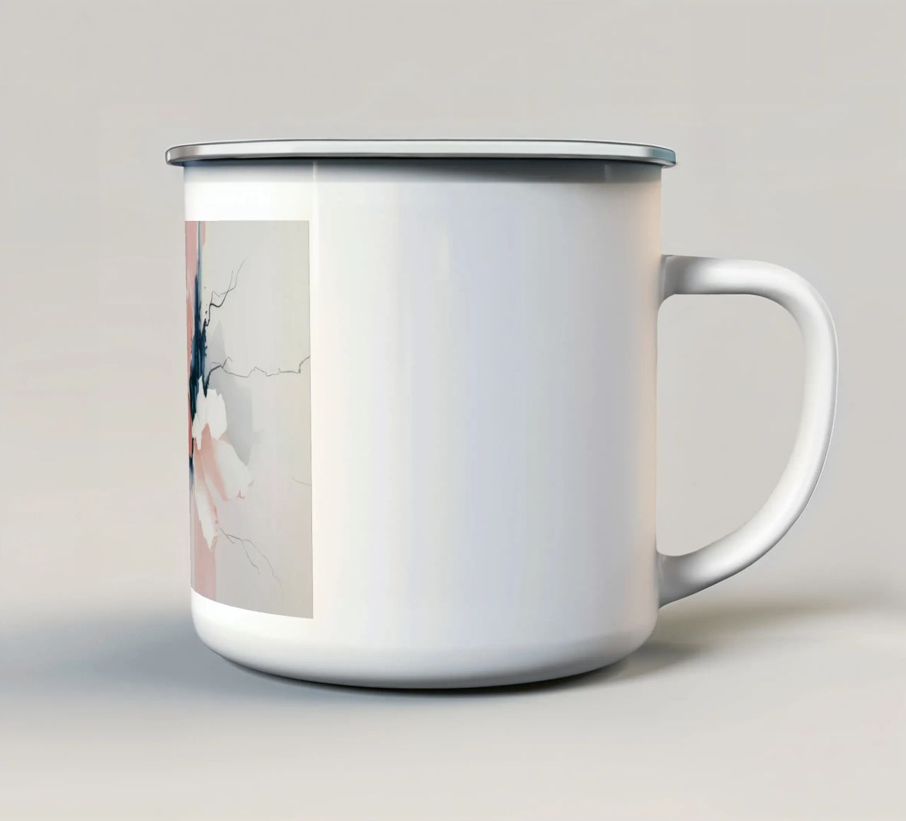 L'âme en fleur dévoilée mug en émail de Dream Spectrum