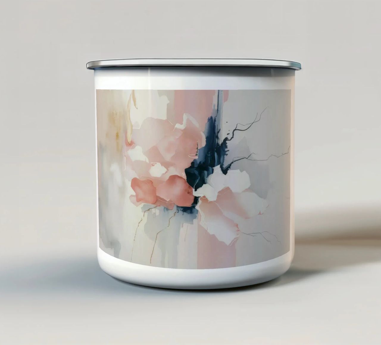 L'âme en fleur dévoilée mug en émail de Dream Spectrum