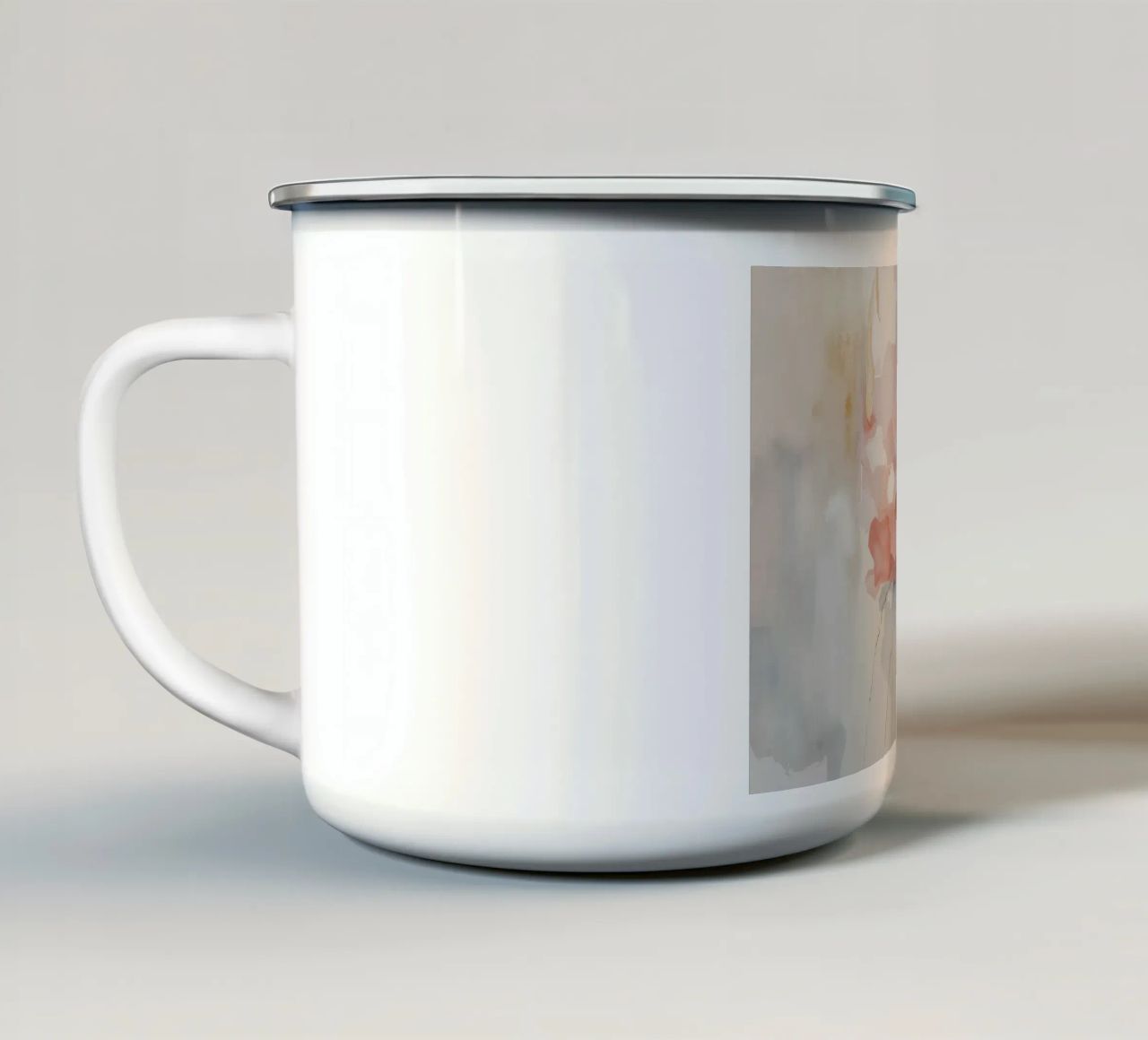 L'âme en fleur dévoilée mug en émail de Dream Spectrum