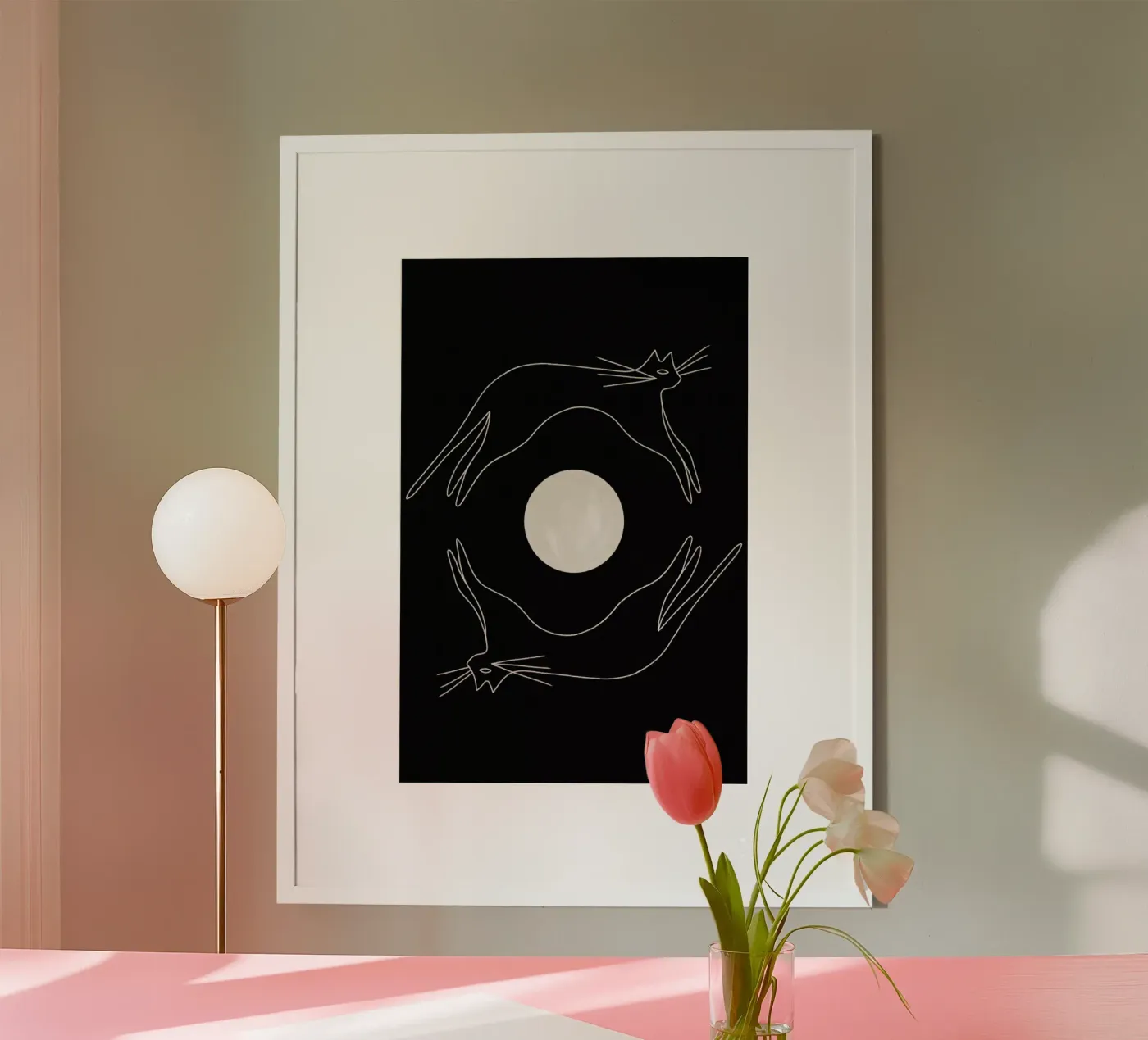 Cats & Moon poster da Kit Agar