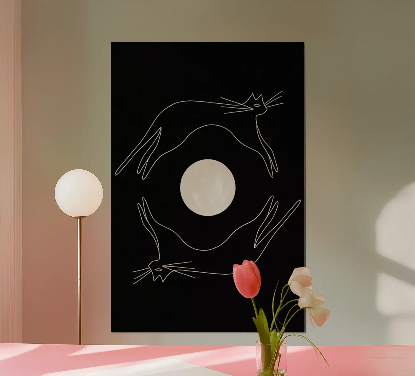 Cats & Moon poster da Kit Agar