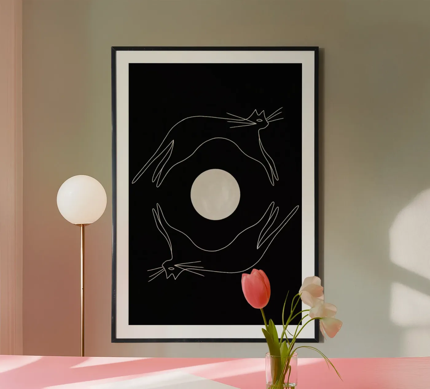 Cats & Moon poster da Kit Agar