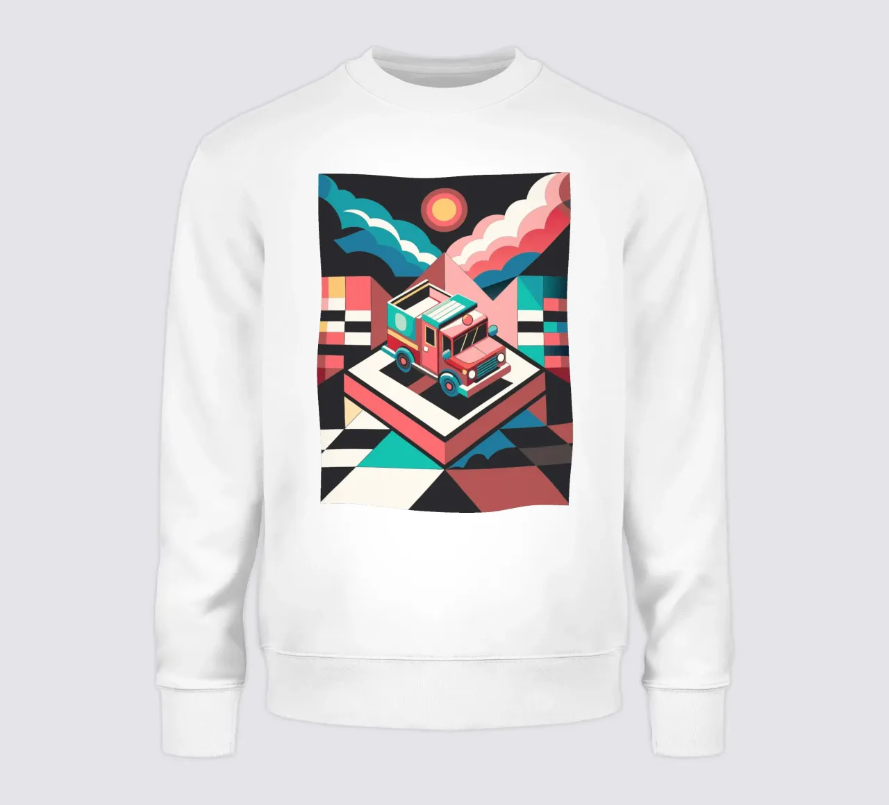 vector camión de bomberos sudadera de Elfath