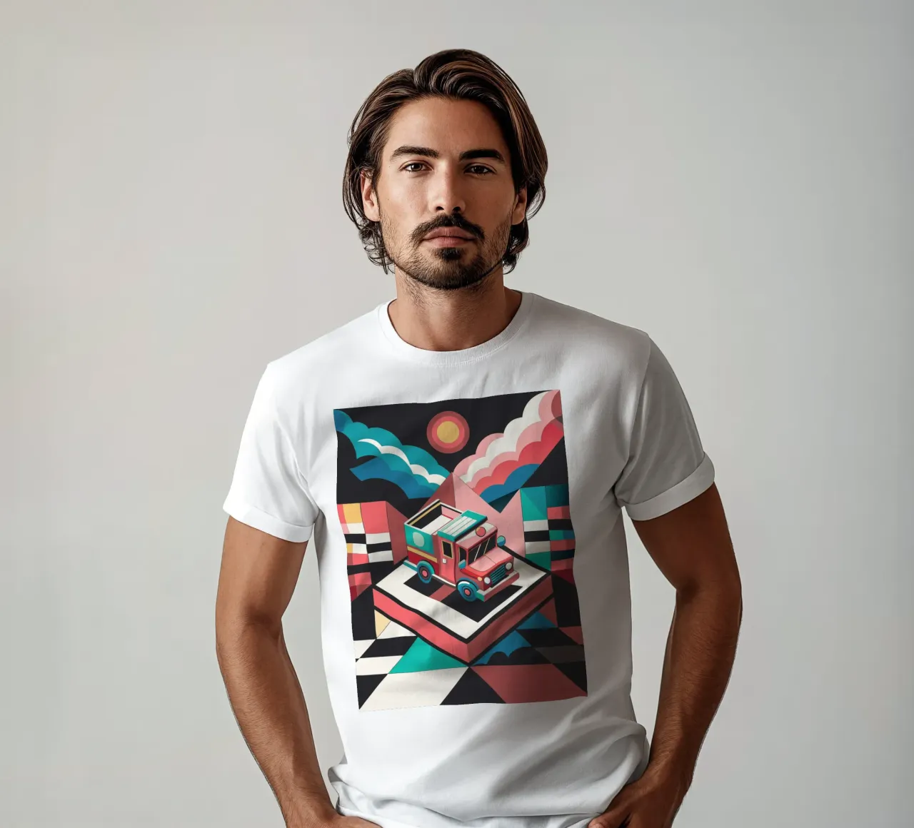 camion dei pompieri vettoriale t-shirt da Elfath